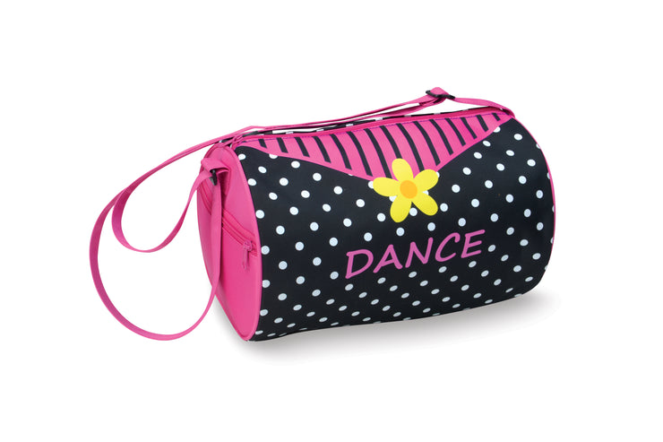 Danshuz Daisy, Dots & Dance Black Duffle Bag