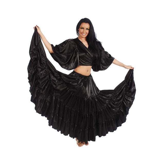 Belly Dance 17 Yard Satin Skirt