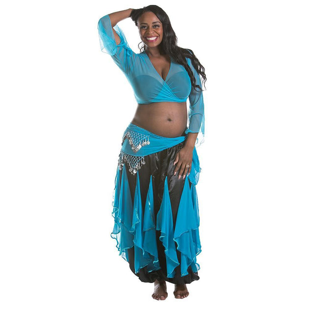 blue belly dance dress Royal blue and gold Bellydance Galabeya