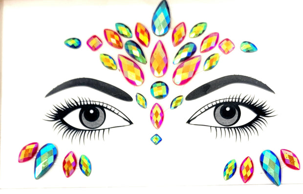 Halloween Face Crystal Sticker