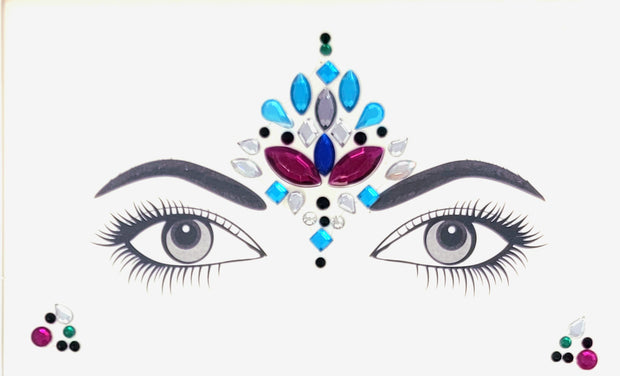 Halloween Face Crystal Sticker