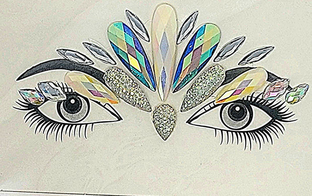 Halloween Face Crystal Sticker