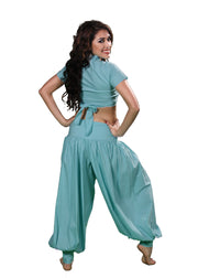 Belly Dance Harem Pants & Choli Top Costume Set | THE BELLY BASIC