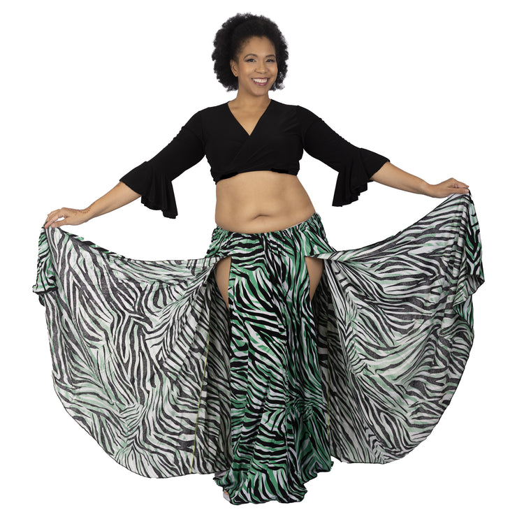 Belly Dance Top, Skirt & Hip Scarf Costume Set