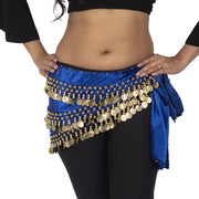 Belly Dance 3 Straight Rows Velvet Hip Scarf | VOLITAL