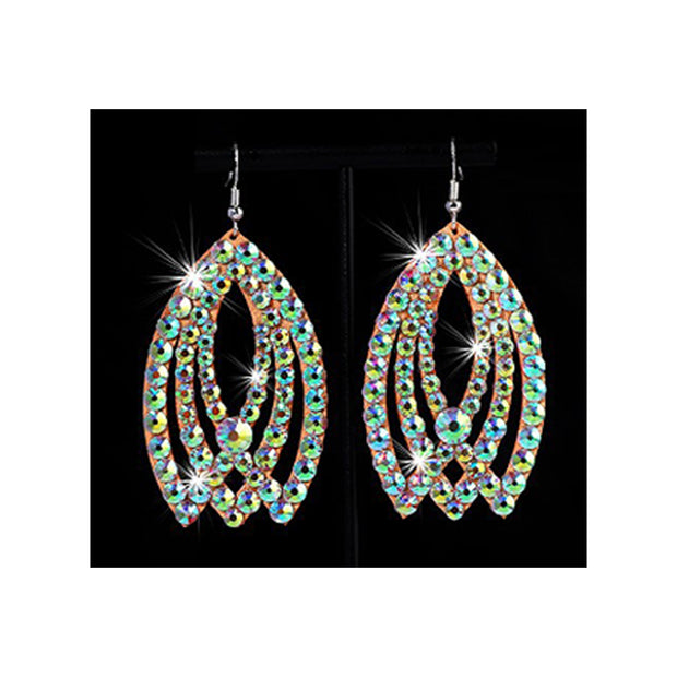 Belly Dance Rhinestone Earrings