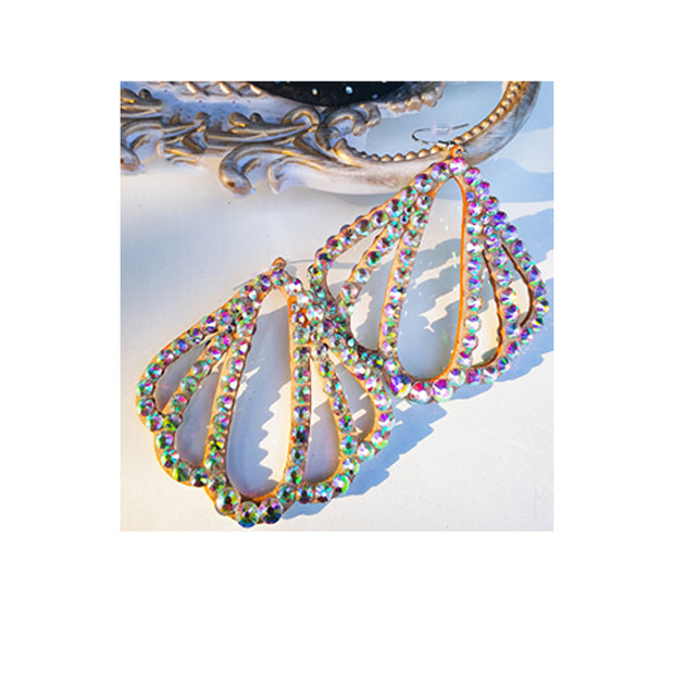 Belly Dance Rhinestone Earrings