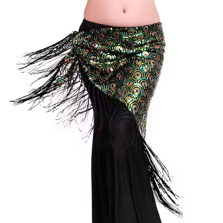 Belly Dance Multi Colored Fringe Scarf