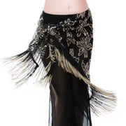 Belly Dance Sequins Fringe Scarf