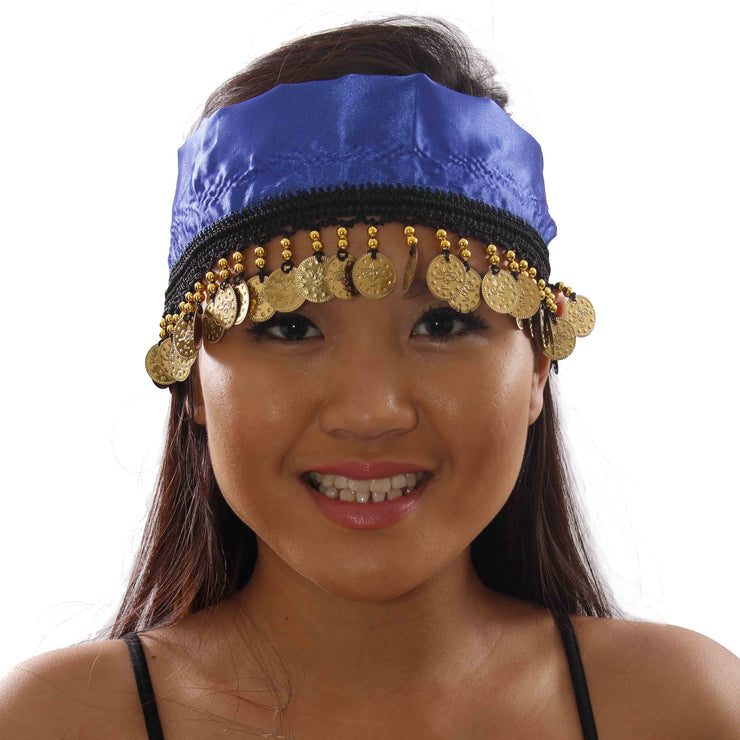 Belly Dance Head Scarf with Coins |  Lalaine