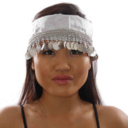 Belly Dance Head Scarf with Coins |  Lalaine