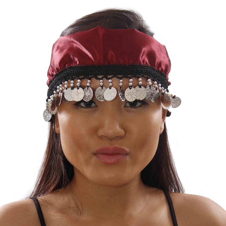 Belly Dance Head Scarf with Coins |  Lalaine