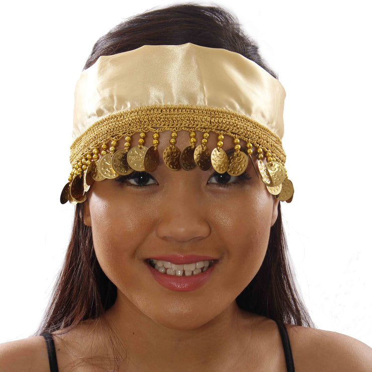 Belly Dance Head Scarf with Coins |  Lalaine