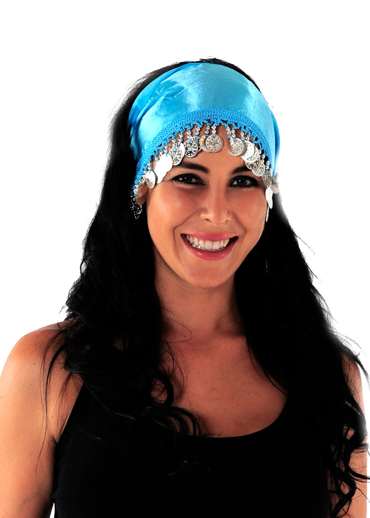 Belly Dance Head Scarf with Coins |  Lalaine