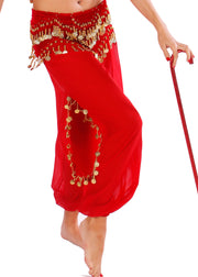 Bellydancer Chiffon Harem Pants with Side Slits | MAIDEN DANCE