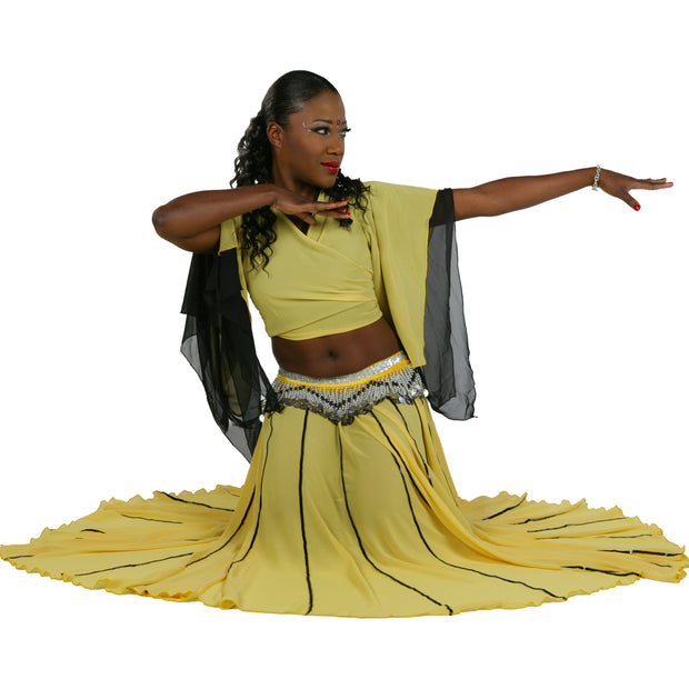 Belly Dance Full Circular Skirt with Sequins
