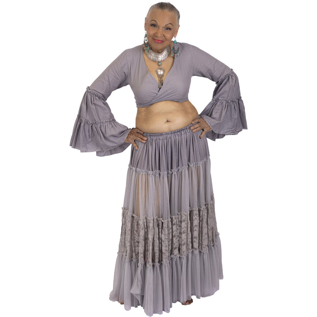 Belly Dance Lace & Sheer 25 Yard Skirt | LACE OF BELEZA