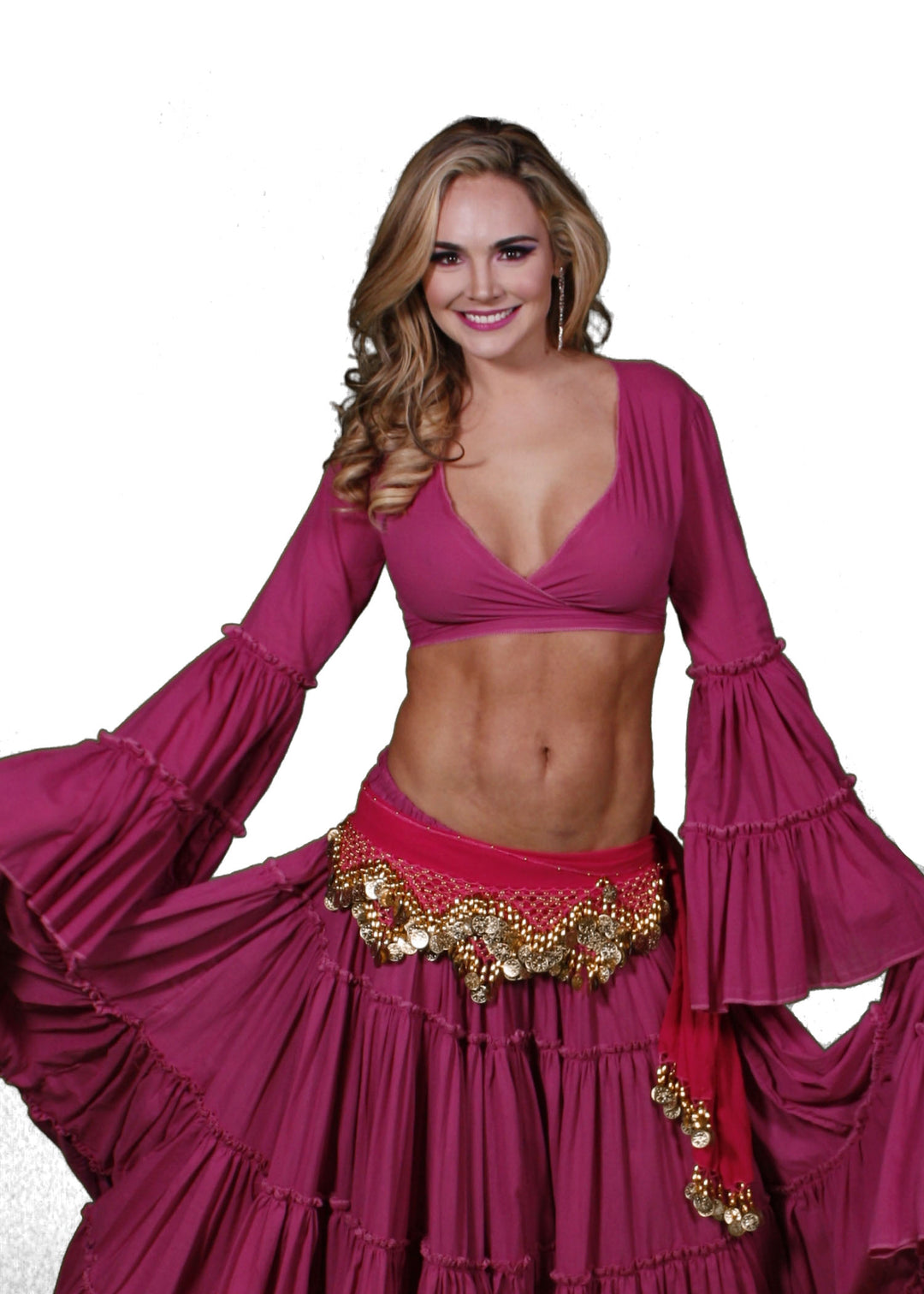 Belly Dance Tribal Bell-Sleeve Cotton Top | BELL ROMPI 2 - 24.99