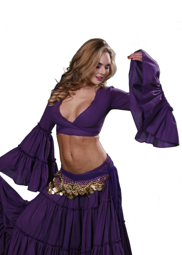 Belly Dance Tribal Bell-Sleeve Cotton Top | BELL ROMPI 2