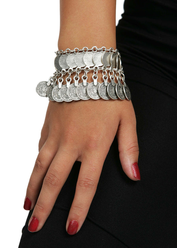Belly Dance Cast Iron Coin Bracelet