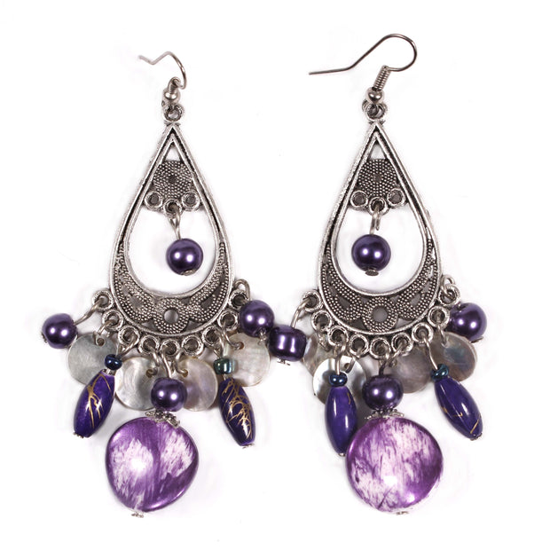 Belly Dance Color Stone Earrings | PAISLEY TEARS