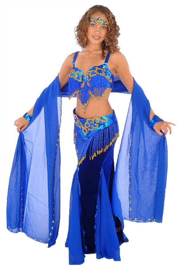 Belly Dance Professional Bra & Belt Costume Set