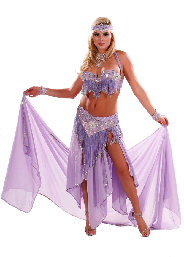 Belly Dance Professional Bra & Belt Costume Set