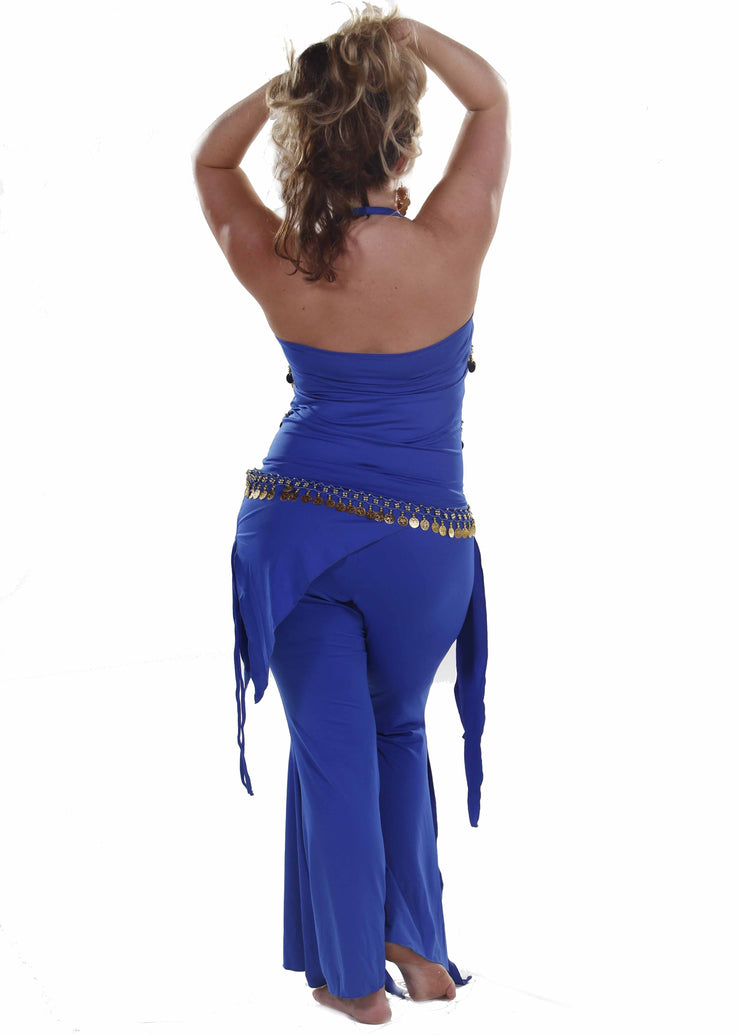 Belly Dance Plus Sized Lycra Pants & Top Costume Set