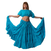 Belly Dance Tribal Cotton 25 Yard Skirt | FIERY FRILLS