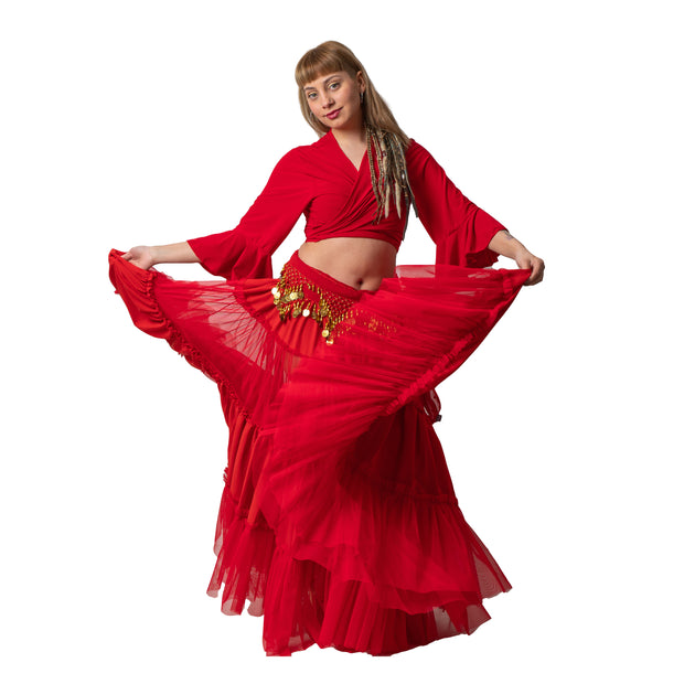 Belly Dance 25 Yard Cotton Tulle Skirt