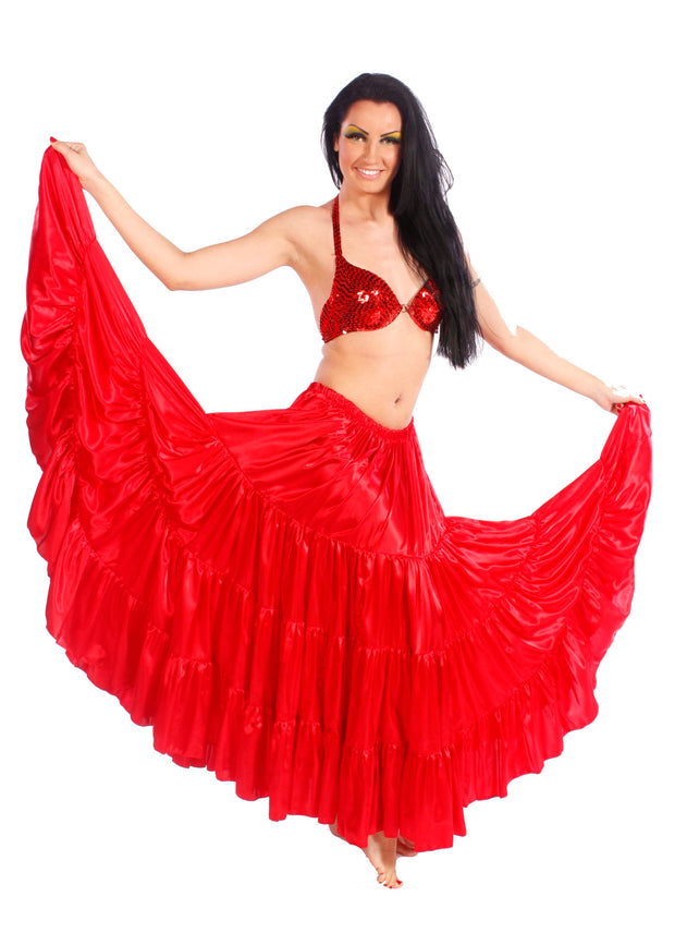 Belly Dance 17 Yard Satin Skirt | THE GODDESS The Goddess
