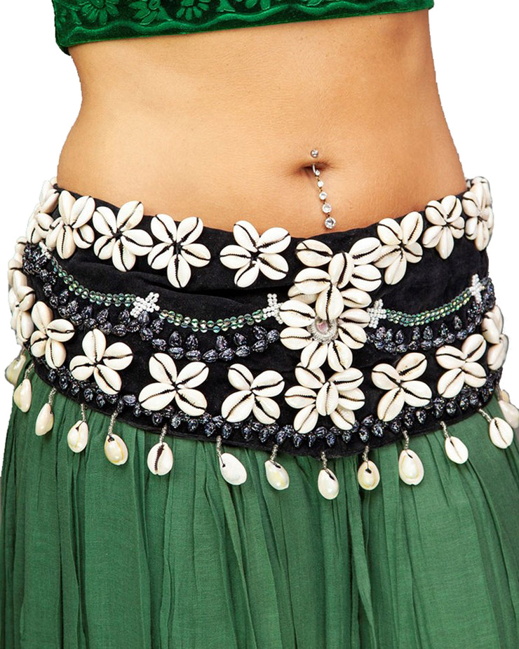 Cowrie Shell Wraps Belly Dance Hip Wrap with Cowrie Shells – MissBellyDance