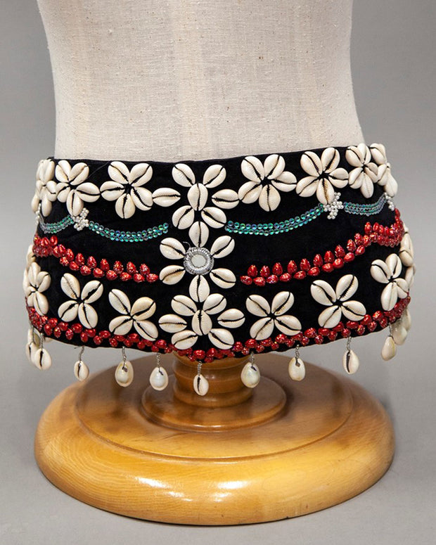 Belly Dance Hip Wrap with Cowrie Shells