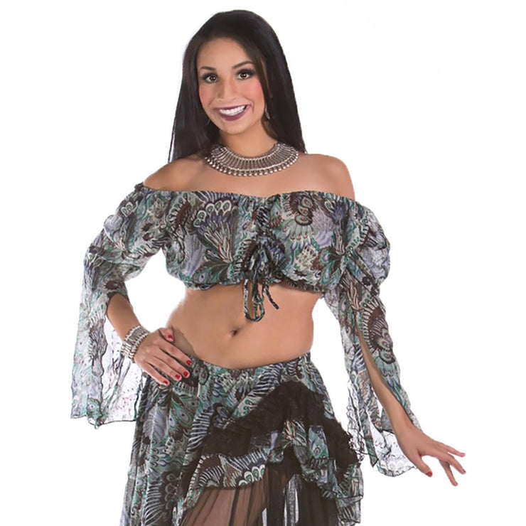 Belly Dance Patterned Top | PAISLEY PERFECT