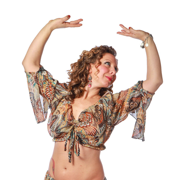 Belly Dance Patterned Top | PAISLEY PERFECT