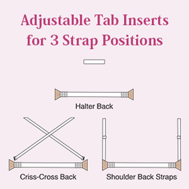 Body Wrappers 274 Womens' Under Wraps Padded Convertible Halter/Tank Bra