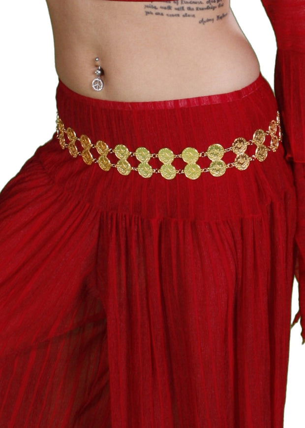 Belly Dance 2 Row Coin Belt | YA DOBLE