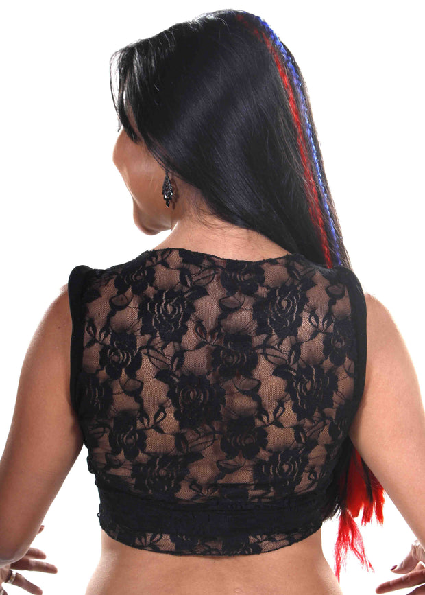 Belly Dance Back Lace Top | BELLA STRAUS