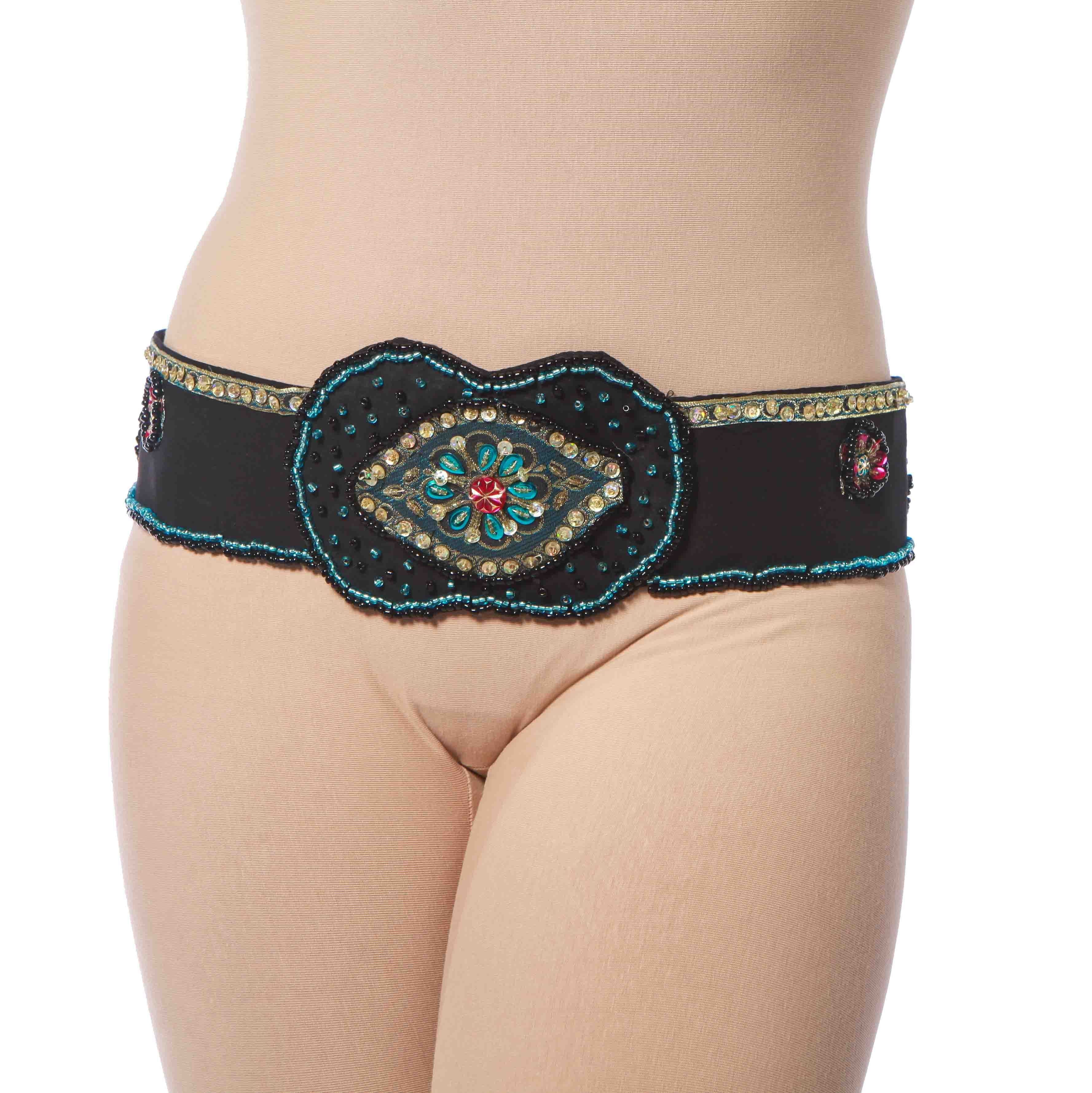 Belly Dance belt set #0018 Green belly dance children main image 2
