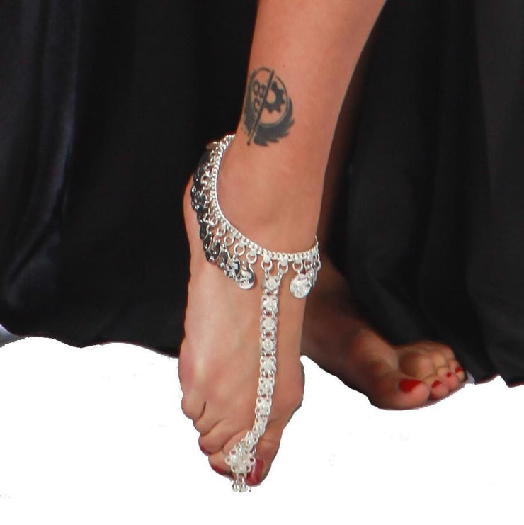 2Pcs Belly Dance Ankle Bracelet Foot Jewelry Belly Dance Anklet
