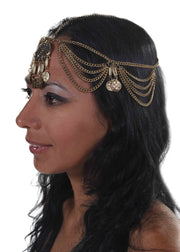 Belly Dance Chain Head Piece with Coins | REEMA