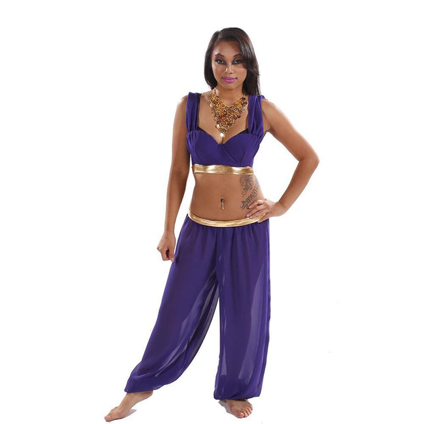 Belly Dance Chiffon Top & Harem Pants Costume Set | DREAM IT
