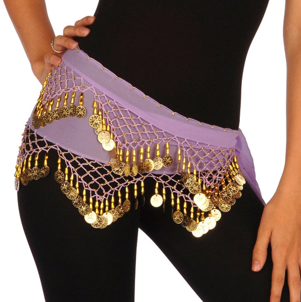 Belly Dance Chiffon Training Model Hip Scarf | SERENE SUNSET