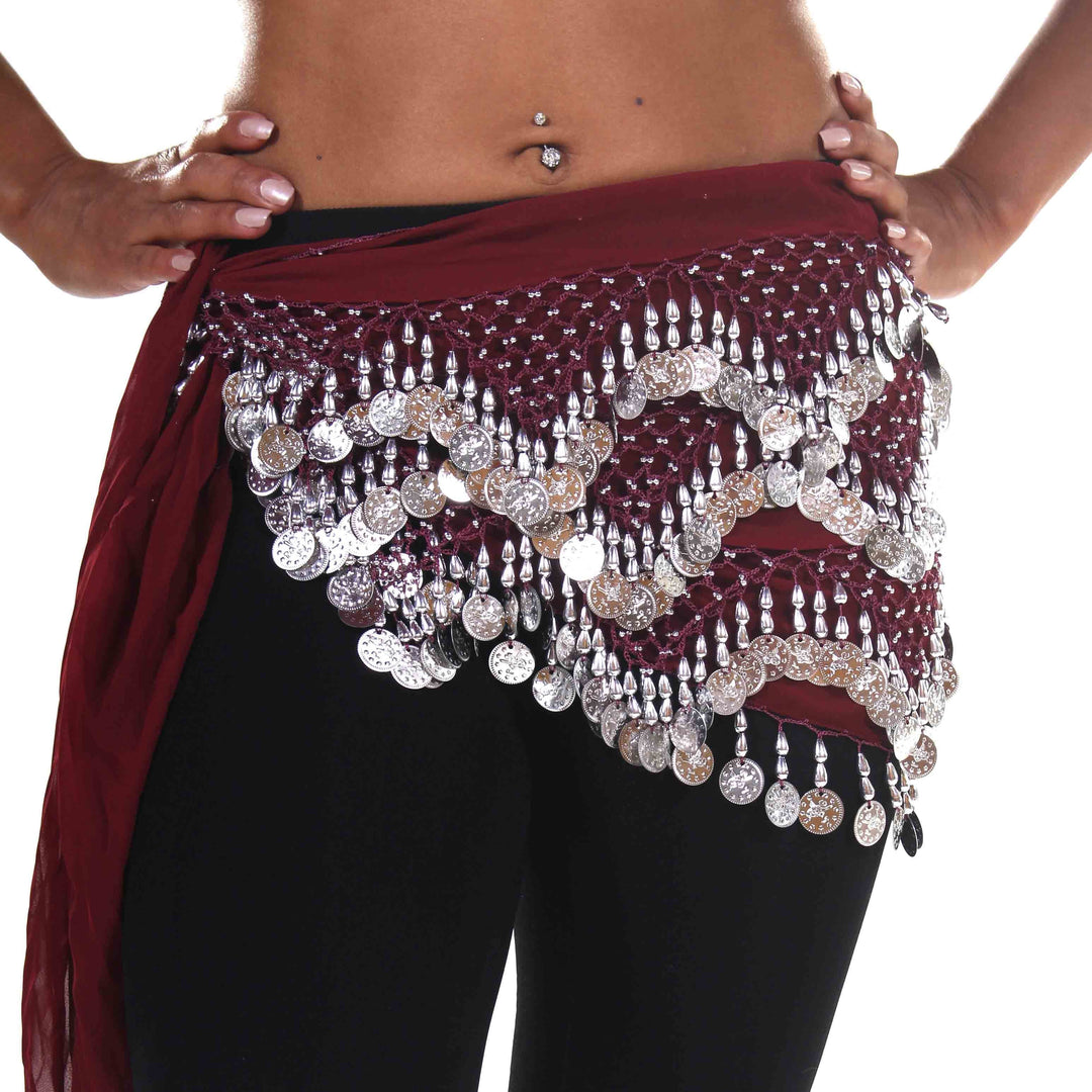 Belly Dance Chiffon Triangular Pattern Hip scarf | WINDING WINDS - 21.99  USD – MissBellyDance