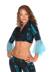 Belly Dance Choli Top with Tulle |PERA N' PIASLEY TOP