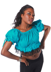 Belly Dance Cotton & Lace Tribal Top | CARLATTI