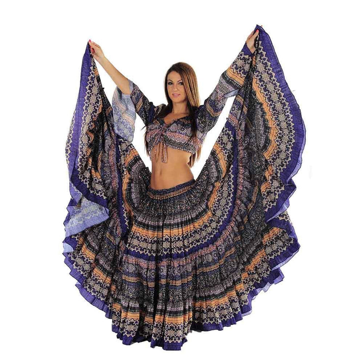 Belly Dance Design Tribal 25 Yard Skirt | DANADANA