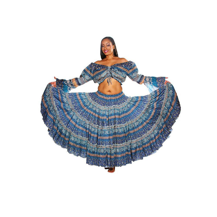 Buy Wevez ATS 25 Yard Tribal Belly Dance Polka Dot Jaipur Skirt Orange  One Size at Amazonin