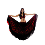 Belly Dance Double Layer Skirt, Halter Top, & Hip Skirt Costume Set | PERA TRIBES/DARBA