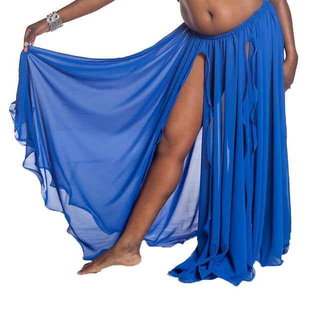 Belly Dance Dual Slit Chiffon Skirt | CHIC CHIFFON TWO